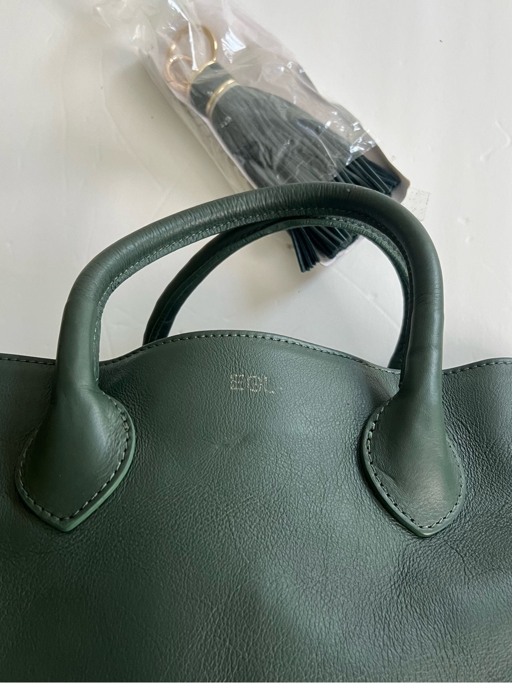 Mark & Graham Elisabetta Slouch Satchel with Tassel Keychain - Picture 5 of 7